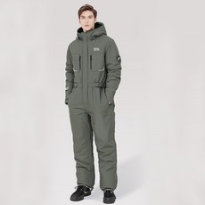 Bemey 摩托車鋪棉連身服, 綠色