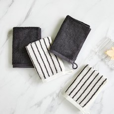 모던하우스 모노 데일리 핸드타월 2p +2p 세트, 1세트, 그레이, 아이보리