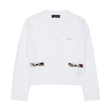 DAKS Little 女童格紋基本款開衫 DRM10KC50MWT