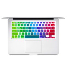 2024년 맥북 프로16 M4 키보드 컬러 키스킨 A3186, 레인보우, 1개
