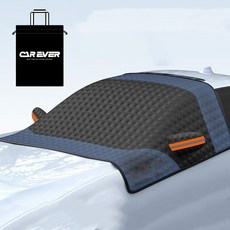 Caever 前擋風玻璃罩 遮陽罩, 1個, 黑色