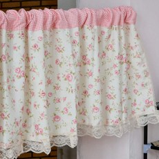 Maket Gamseong 清新花卉短窗簾, 款式1
