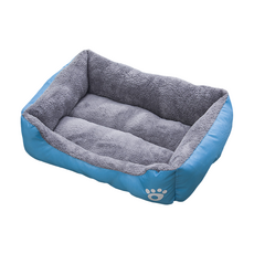 毛皇上 四季寵物床 U型窩, 1個, 天藍色