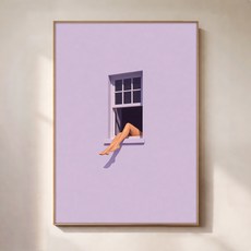 퍼니즈 홈 카페 포스터 퍼플 윈도우