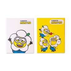 kumhong 小小兵圖案黏性便利貼, 2個, 隨機發貨