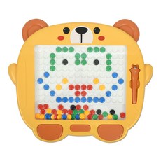小熊教育 嬰兒小熊教育磁性珠操作板, 多色, 1個