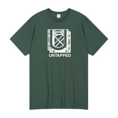 언탭트 남여공용 통기성 DRAFTER 로고 빅사이즈 반팔 티셔츠