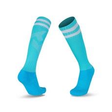 Yogojogo 冰球襪 雙腳穿著 L, 13 天藍白邊, 1套