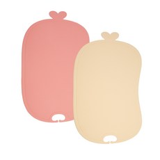 Innol TPU安全砧板 2入組, 粉紅玫瑰/香草