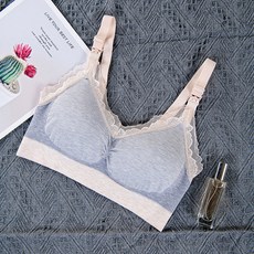 舒適粉彩蕾絲哺乳內衣