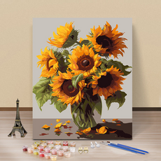 Some's Mine向日葵繪圖diy組 40*50cm, 1套, 向日葵 2