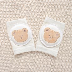 STARDOOR 嬰幼兒可愛刺繡網眼護膝 2件組, 小熊, 1個