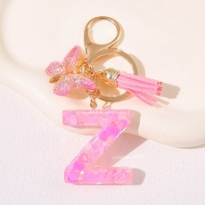 ING Market 粉紅粉紅可愛字母商品掛飾, 1個, Z