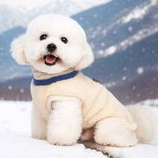 Red Puppy 絨毛繩環, 奶油象牙白, 1個