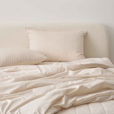 韓國 amante 韓國產 Super Cotton 60支高密度棉車縫被, 燕麥色