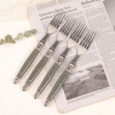 까르투하 앙클라 라귀올 양식 테이블 디너 포크, 그레이, 4개