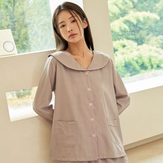 DS DOSSY 女性水手領長袖睡衣套裝 D-3554