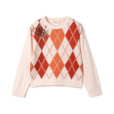 Perimitz 女童菱形格紋套頭衫 P2133K47516