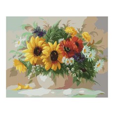 iLovePainting DIY 數字油畫 12 花瓶系列 春之花 1205, 混合色