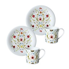 Twig NEWYORK 斯堪地那維亞花卉甜點套裝, 混色, 1套