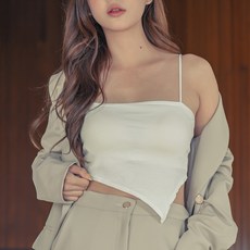 코코드림 사선 볼륨 캡내장 브라탑 나시 #1801