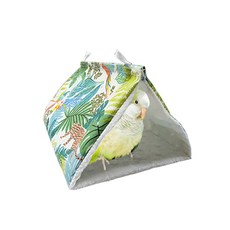 Rora Pet 樹葉圖案鸚鵡睡窩 M, 隨機出貨, 1個