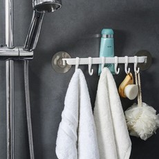 PEONIST 掛鉤 浴室 廚房 免打孔掛架, 白色, 3個