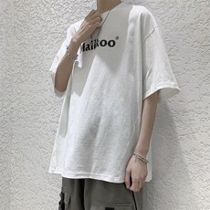 PEONIST 男士字母印花圓領短袖T恤