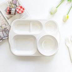 Roya 幼兒美耐皿餐盤組+兒童碗, 1組, 乳白色, 嬰兒餐盤+嬰兒餐碗