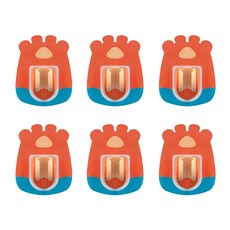 免打孔黏貼式蓮蓬頭架 type1, 6個