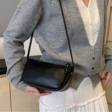 donnashop 女用皮革迷你包 sc-51175, 黑色