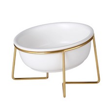 EGUEGU 金色邊框大型餐具, 白色, 1套