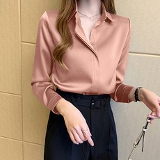 Awesomeful Duo Run 緞面女式襯衫