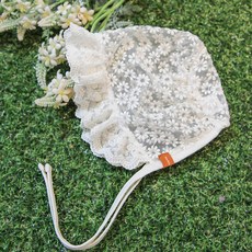 BABYLEE 蕾絲綁帶帽