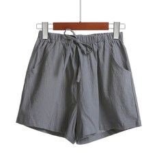 헨센 여성용 통기성 린넨 3부 실내 마반바지