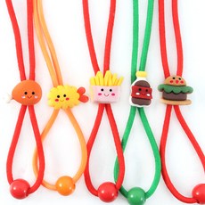 孩童食物吊飾口罩掛繩 5入組