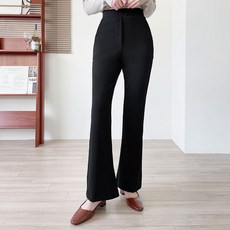 Planday 女款 短版/中長版/長版 Q彈麻糬感鬆緊帶靴型西裝褲