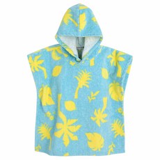 curlysue 兒童款熱帶毛圈布披肩沙灘浴袍 C232AGS51P