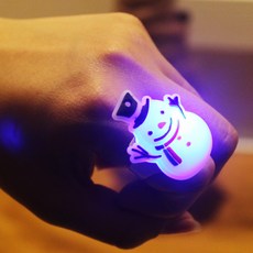 PARTYHAE LED發光戒指, 10個, 雪人