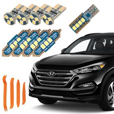 CARTEM 車用 Luna LED 室內燈+拆卸工具 全套, 現代 All-New Tucson TL 一般型 2015年 3月~2018年 7月, 1套