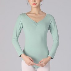 marketpia 女性長袖芭蕾舞緊身衣