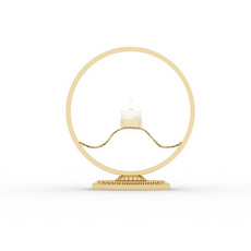 ALL NINE 波浪環形燭臺 A, 金色