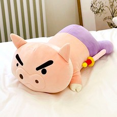Shinchan 蠟筆小新 Nuriplus 身體麻糬抱枕 不理不理左衛門, 50cm, 1個, 混色