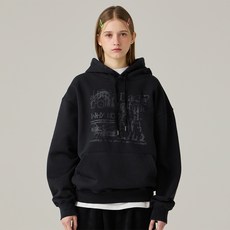 URBANAGE COLLECTOR 顏料水洗寬鬆連帽T恤