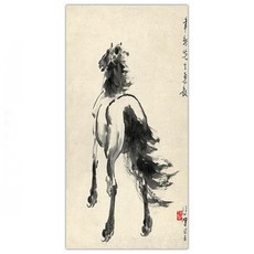 Lizjeiny 家居裝飾品 東洋畫 馬 08 K13724