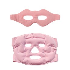 頂級健康 眼部 + 臉部涼感面膜 粉色套組, 1套