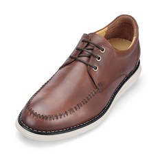 Bonin 男士天然牛皮蔬菜 U 型針腳休閒鞋 IN510DBR