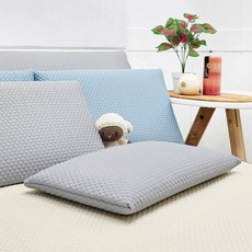 베드앤데코 쿨터치 트리플 냉감 메모리폼 베개, 그레이