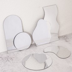 無邊框不規則造型鏡子組 OBJ-30SV, 銀