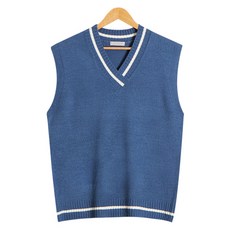 raymon 男士 Melton 日常拼色 V領 針織背心
